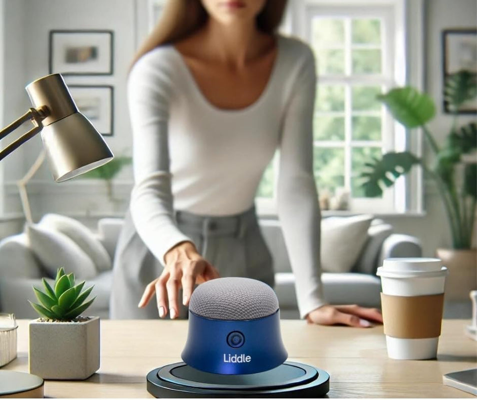Liddle Speaker Pro - Magnetic Bluetooth Speaker with Microphone for iPhone 12-16, 5W Wireless Sound, 8-Hour Battery, Water-Resistant, Attach Anywhere (Black)