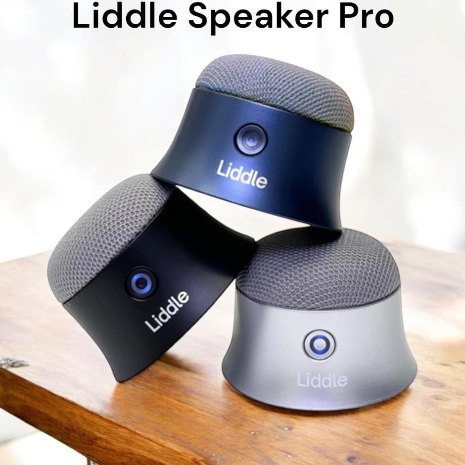 Liddle Speaker Pro - Magnetic Bluetooth Speaker with Microphone for iPhone 12-16, 5W Wireless Sound, 8-Hour Battery, Water-Resistant, Attach Anywhere (Black)